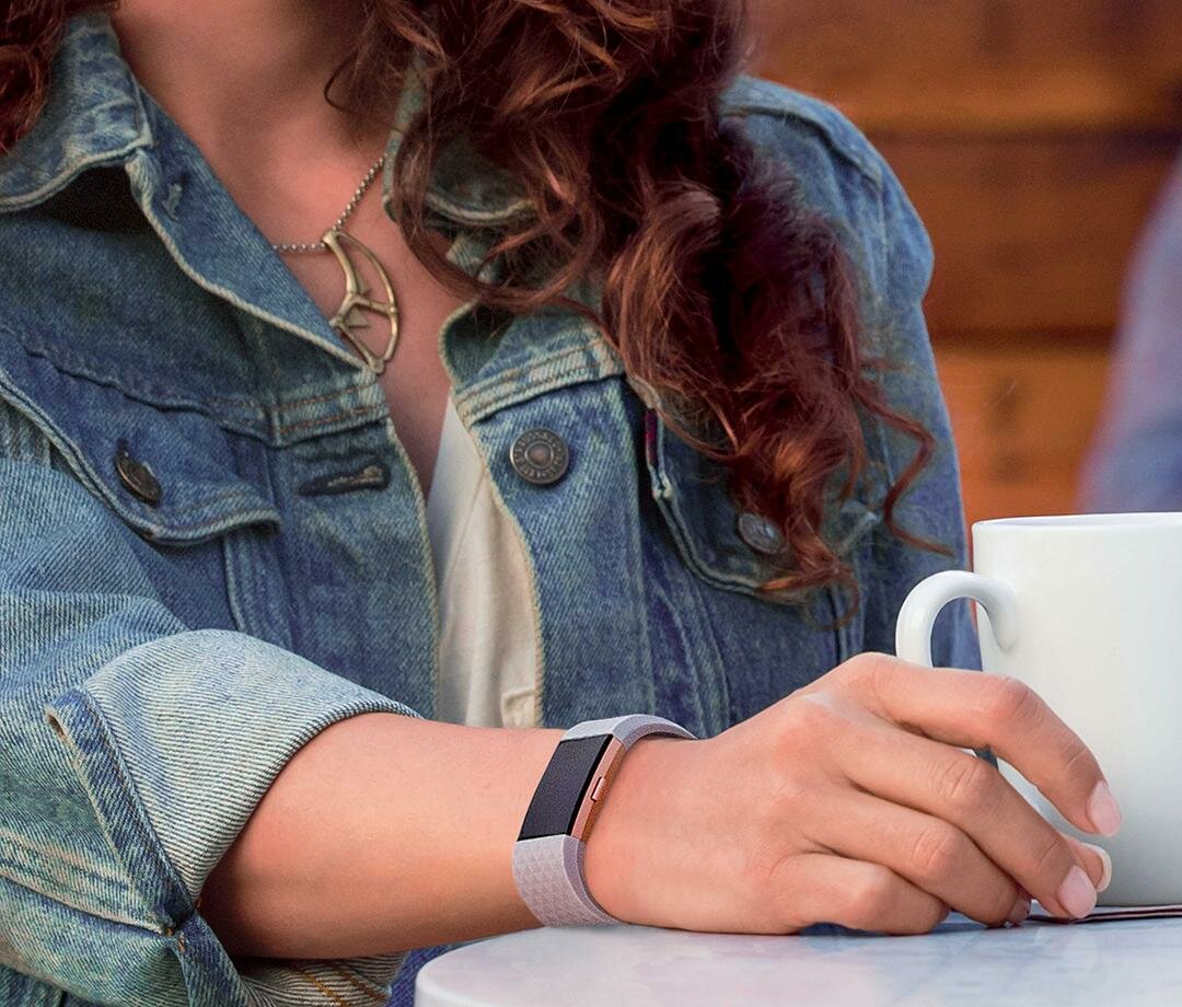 Fitbit Charge 2 sportbandje - Maat: Large - Navy