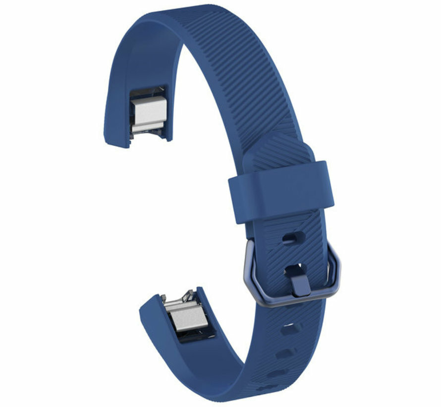 FitBit Alta HR siliconen bandje met gesp - Maat: Large - Denimblauw