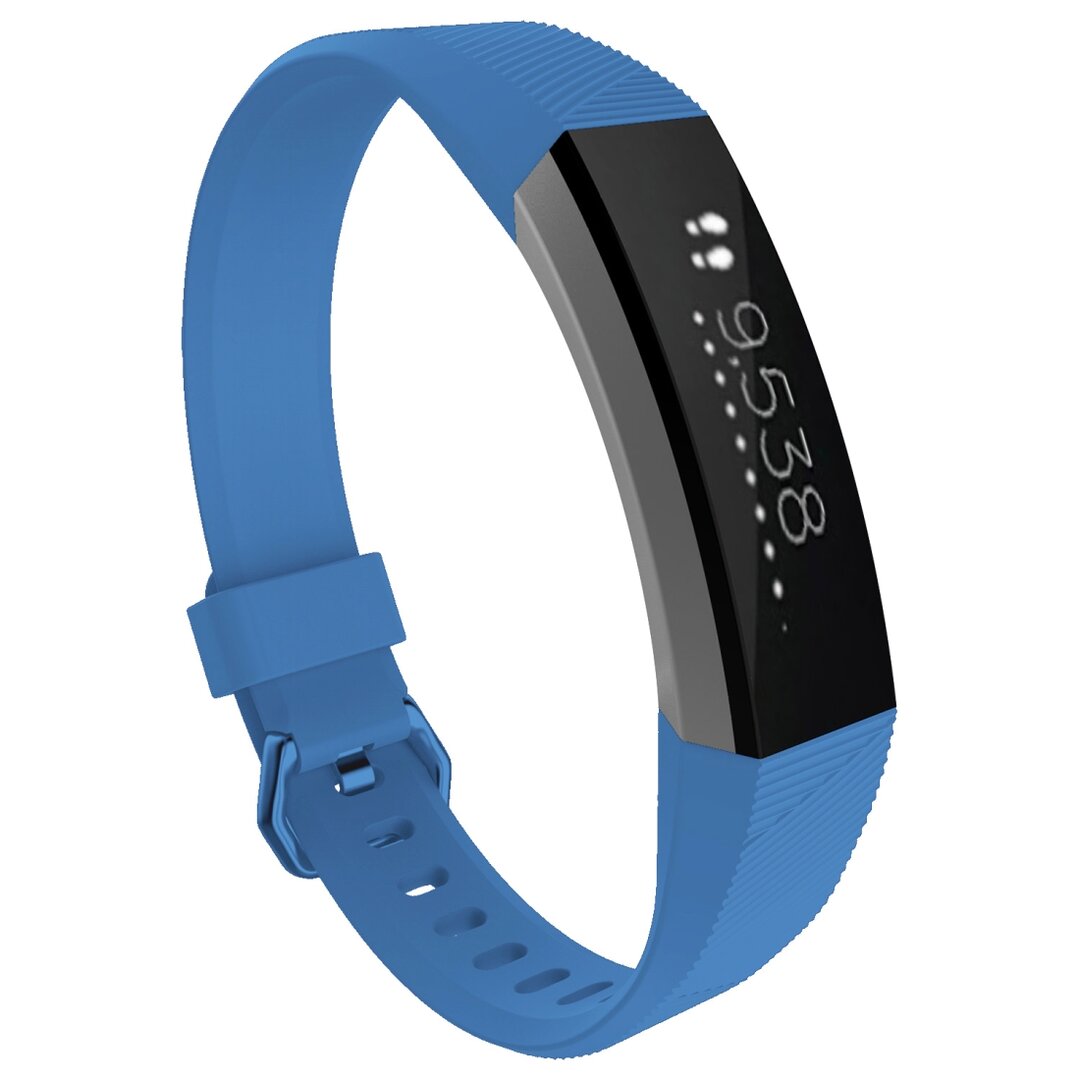 FitBit Alta HR siliconen bandje met gesp - Maat: Large -  Blauw