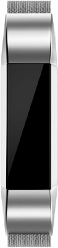 FitBit Alta HR Milanese bandje - Maat: Large - Zilver