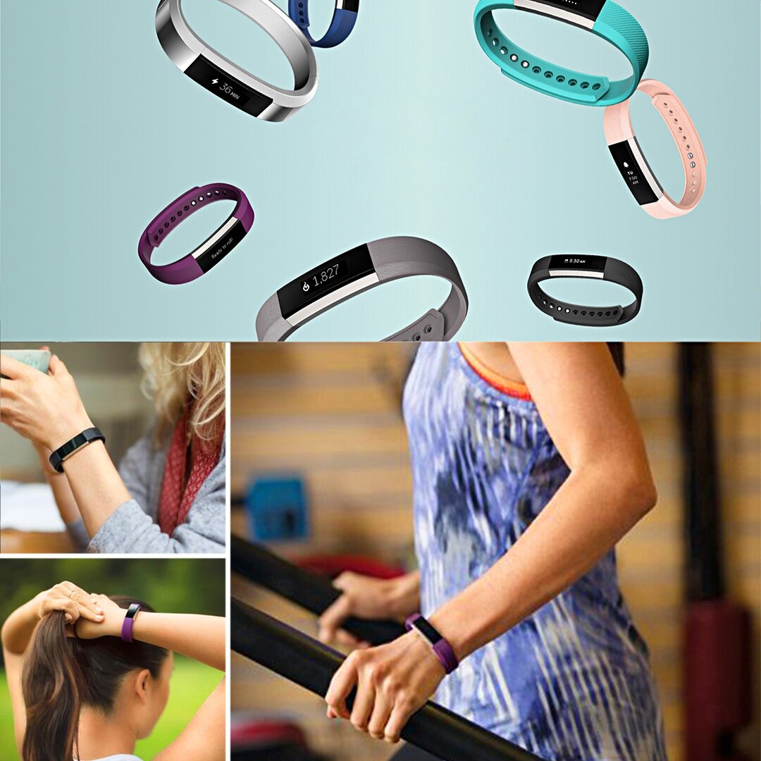 Fitbit Alta siliconen bandje, Maat: Small, Lengte: 18.5CM - Magenta