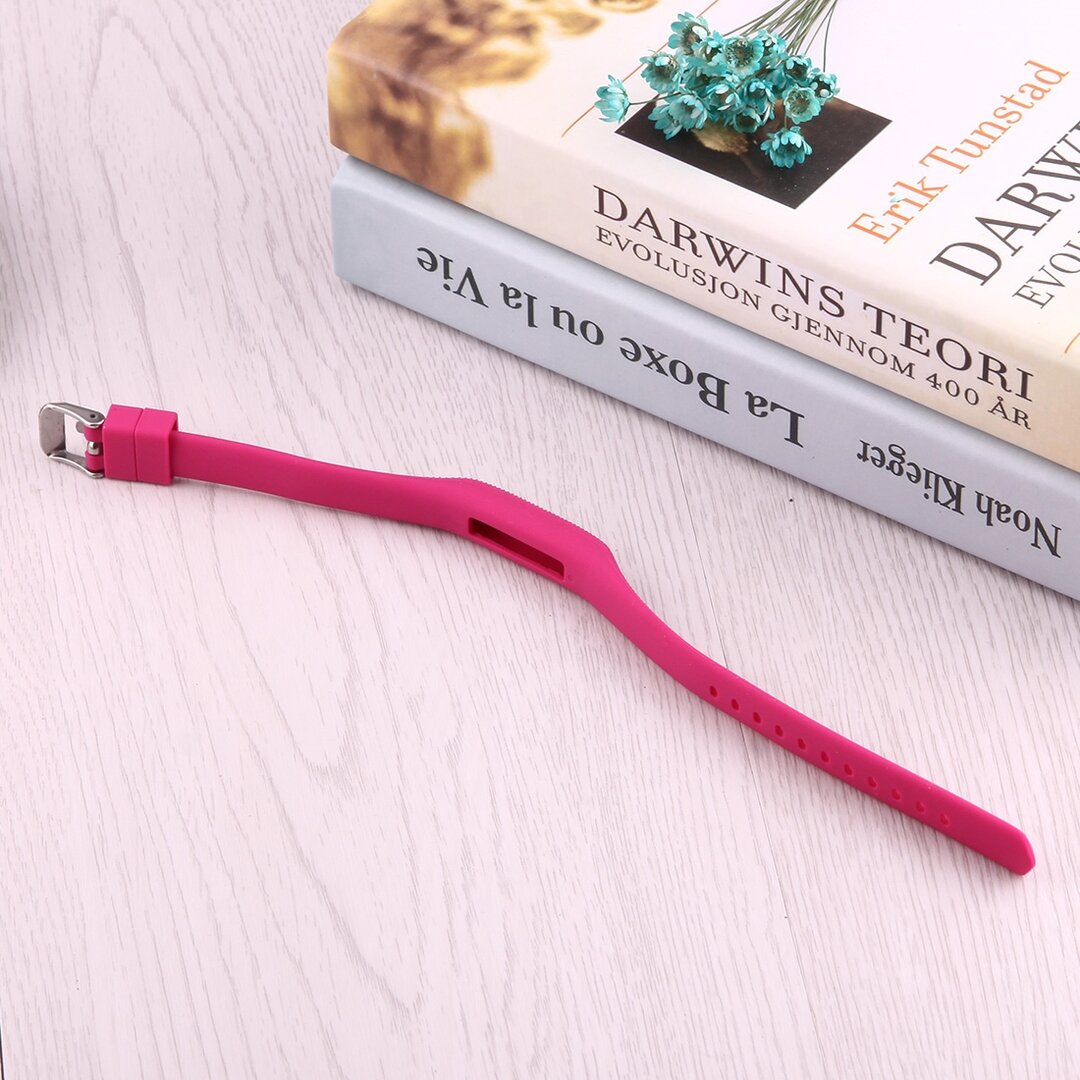 Fitbit Flex 2 siliconen bandje, Lengte: 25CM - Magenta