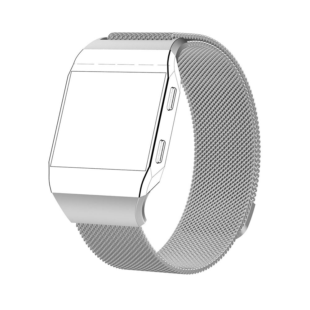 Fitbit Ionic Milanese bandje - Maat: Small - Zilver