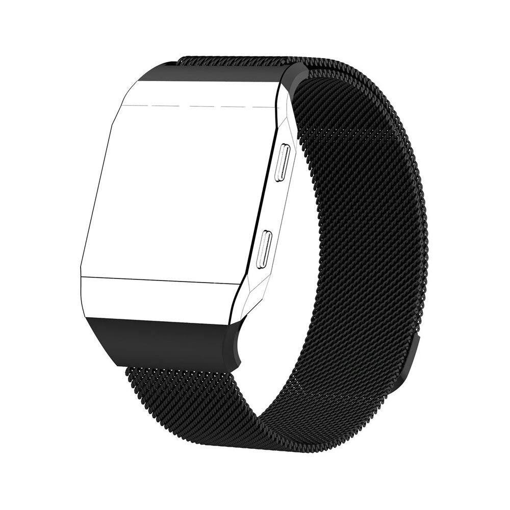 Fitbit Ionic Milanese bandje - Maat: Small - Zwart