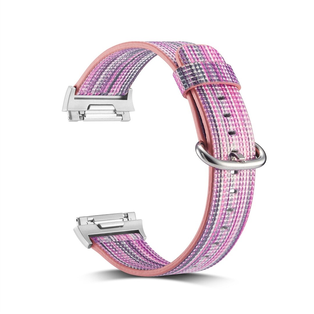 Fitbit Ionic TPU bandje - Fuschia / Zilver