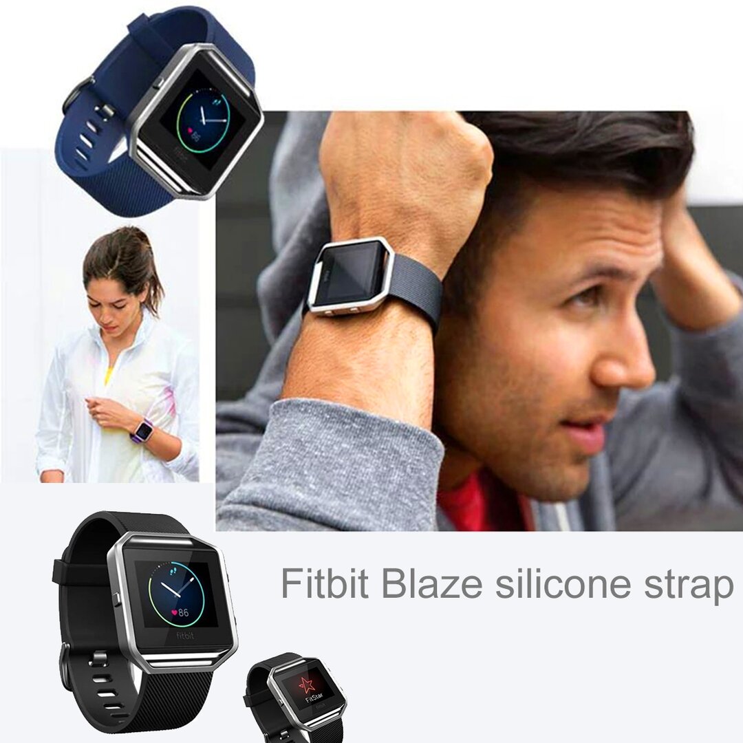FitBit Blaze sport horloge band / siliconen alleen voor Fitbit Blaze - Wit