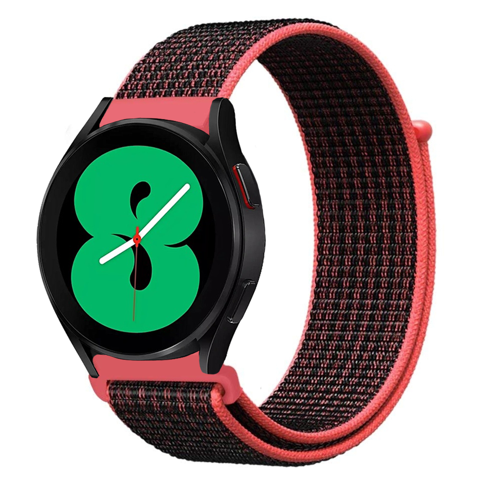 Sport Loop nylon bandje - Rood/oranje - Samsung Galaxy Watch 4 - 40mm / 44mm