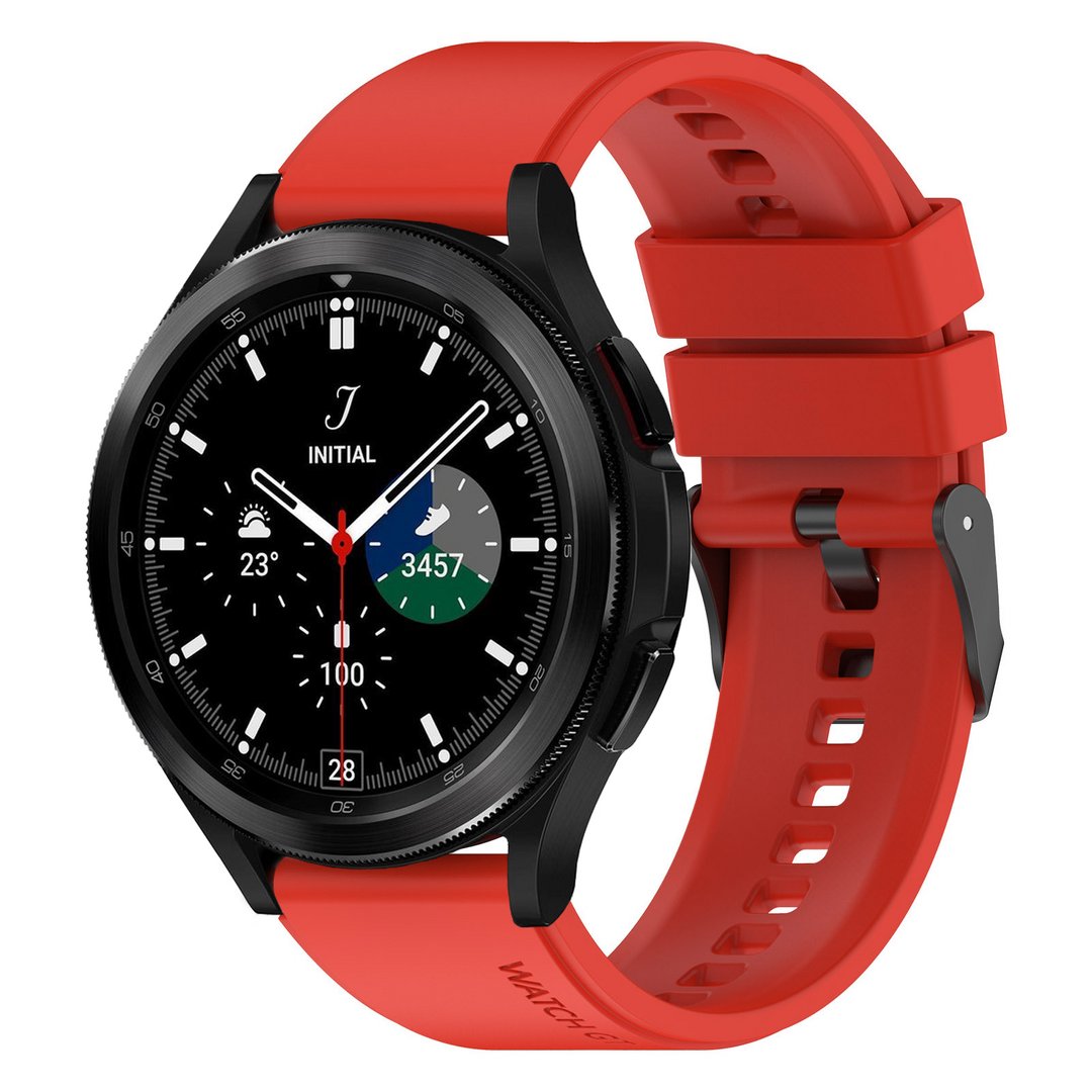 Siliconen gesp bandje - Rood - Samsung Galaxy Watch 4 Classic - 42mm &amp; 46mm