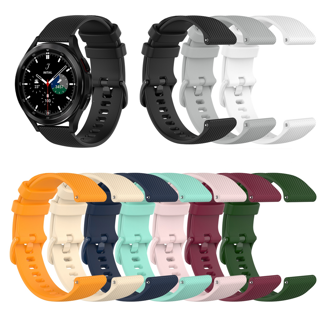 Sportband met motief - Wijnrood - Samsung Galaxy Watch 4 Classic - 42mm &amp; 46mm