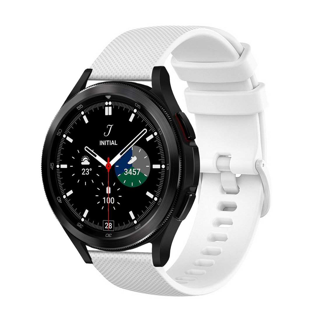 Sportband met motief - Wit - Samsung Galaxy Watch 4 Classic - 42mm &amp; 46mm