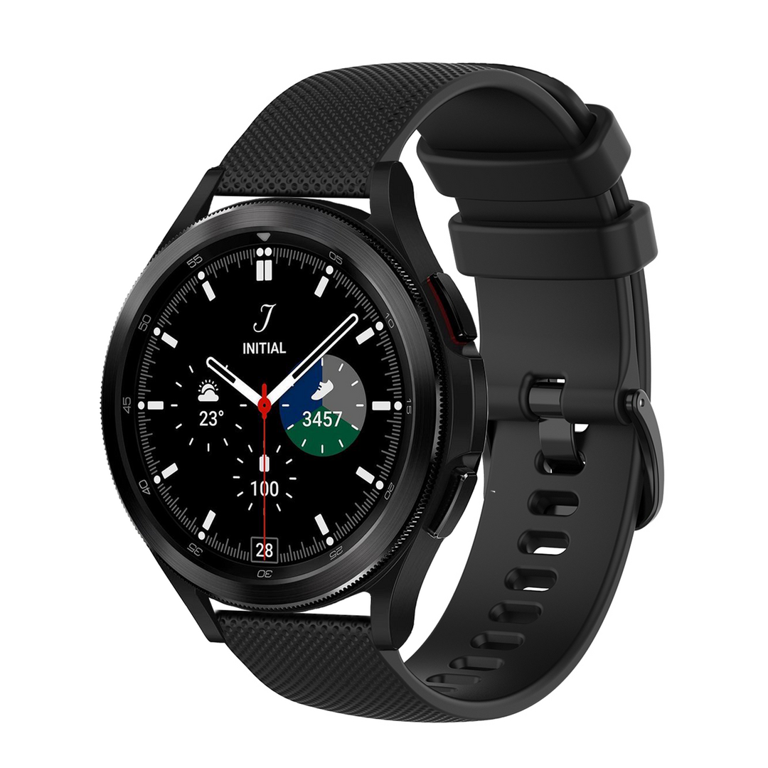Sportband met motief - Zwart - Samsung Galaxy Watch 4 Classic - 42mm &amp; 46mm