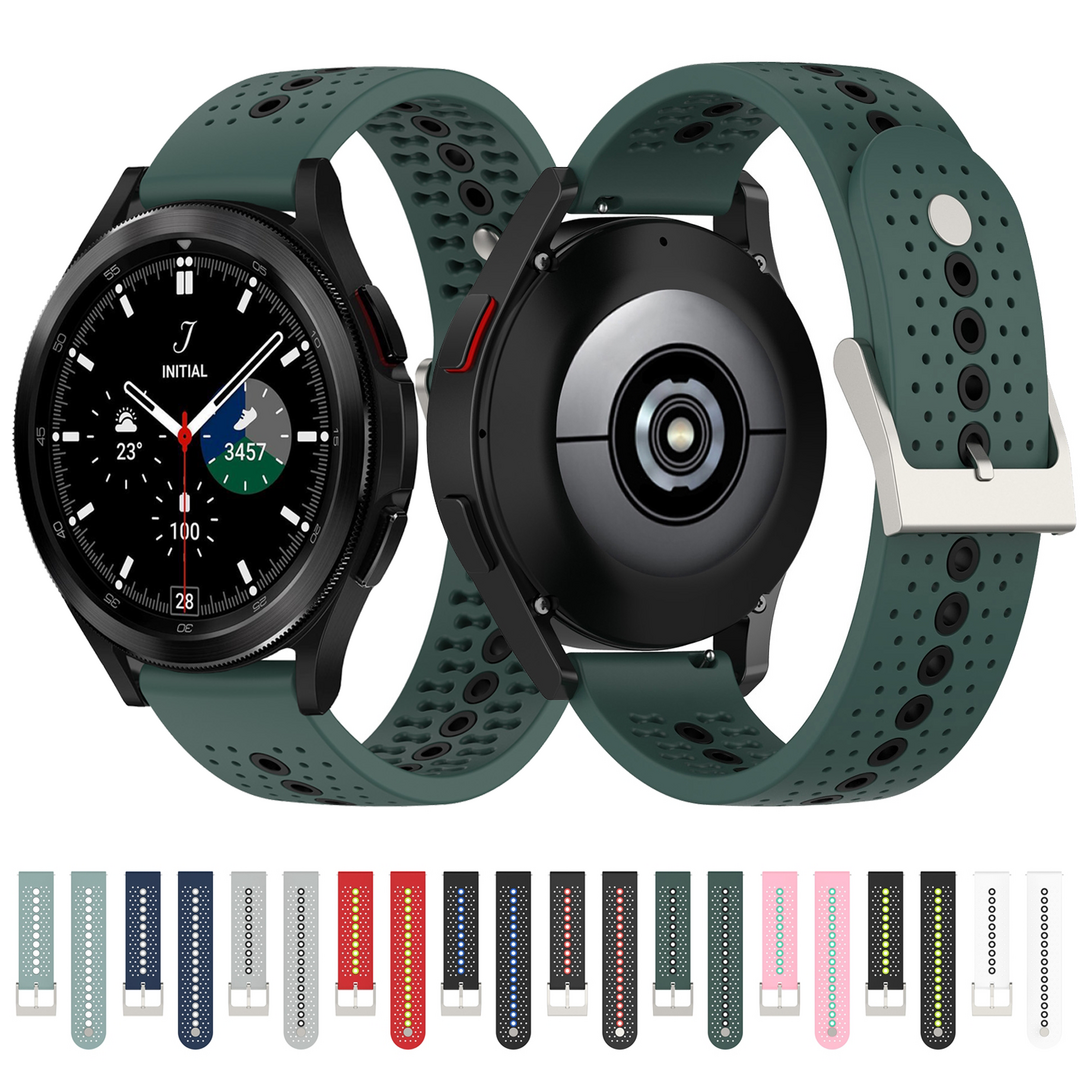 Dot Pattern bandje - Grijs - Samsung Galaxy Watch 4 Classic - 42mm &amp; 46mm
