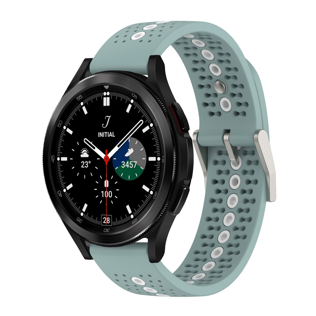 Dot Pattern bandje - Groenblauw - Samsung Galaxy Watch 4 Classic - 42mm &amp; 46mm