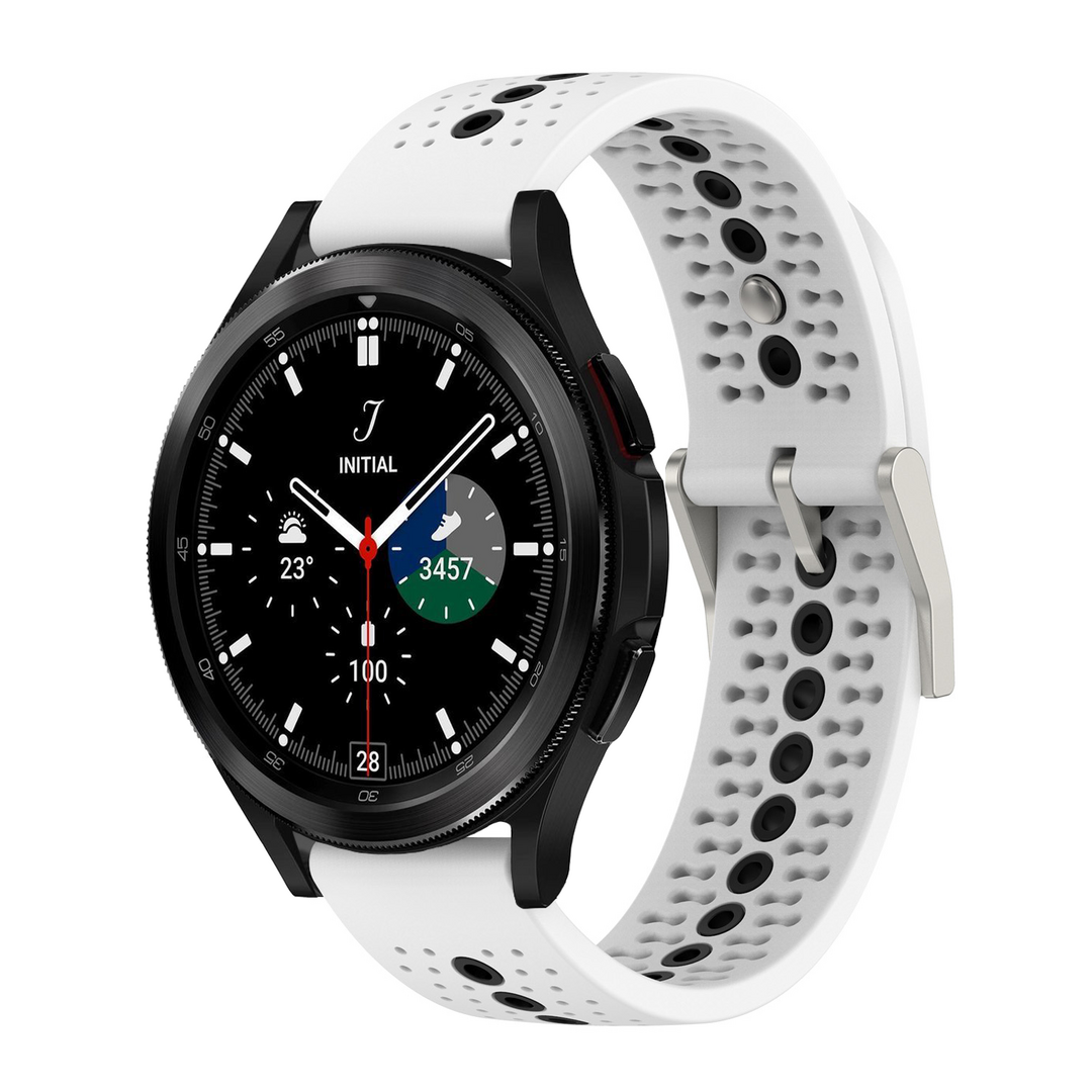 Dot Pattern bandje - Wit - Samsung Galaxy Watch 4 Classic - 42mm &amp; 46mm