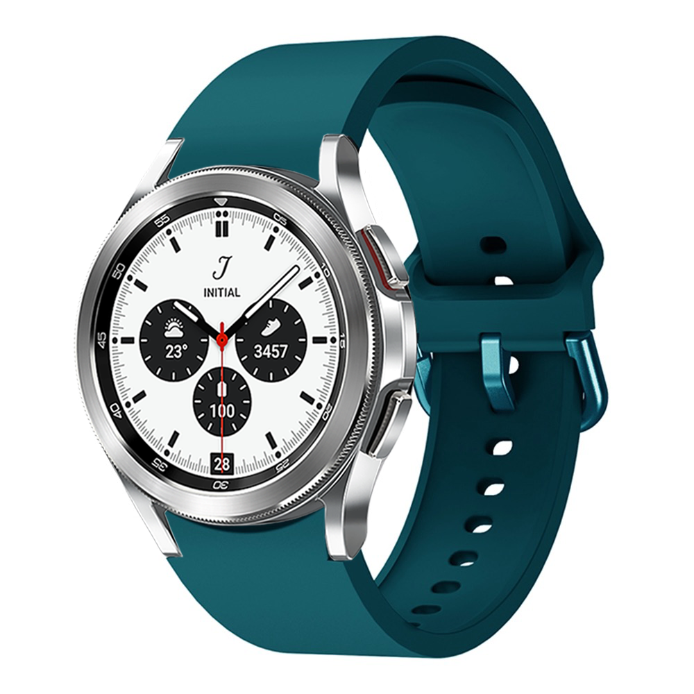 Samsung Galaxy Watch 4 Classic - 42mm &amp; 46mm - Classic sportbandje - Blauwgroen