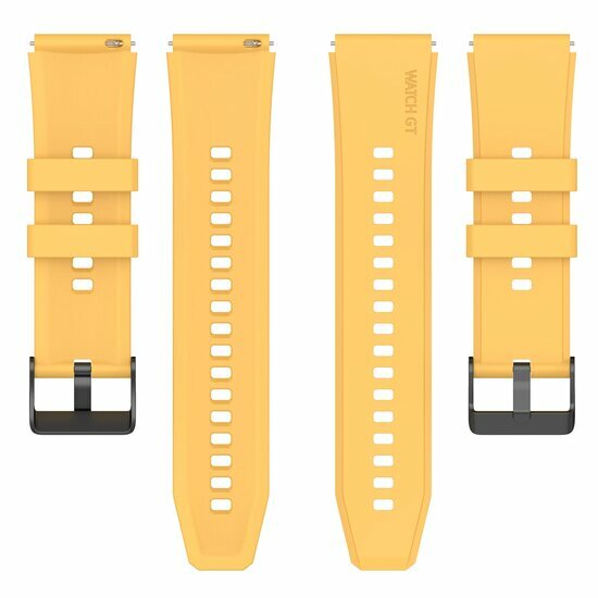Siliconen gesp bandje - Geel - Samsung Galaxy Watch 3 - 41mm