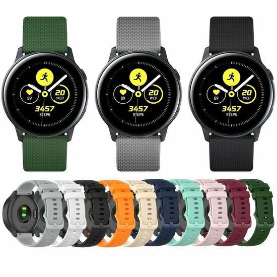 Sportband met motief - Zwart - Samsung Galaxy Watch - 42mm