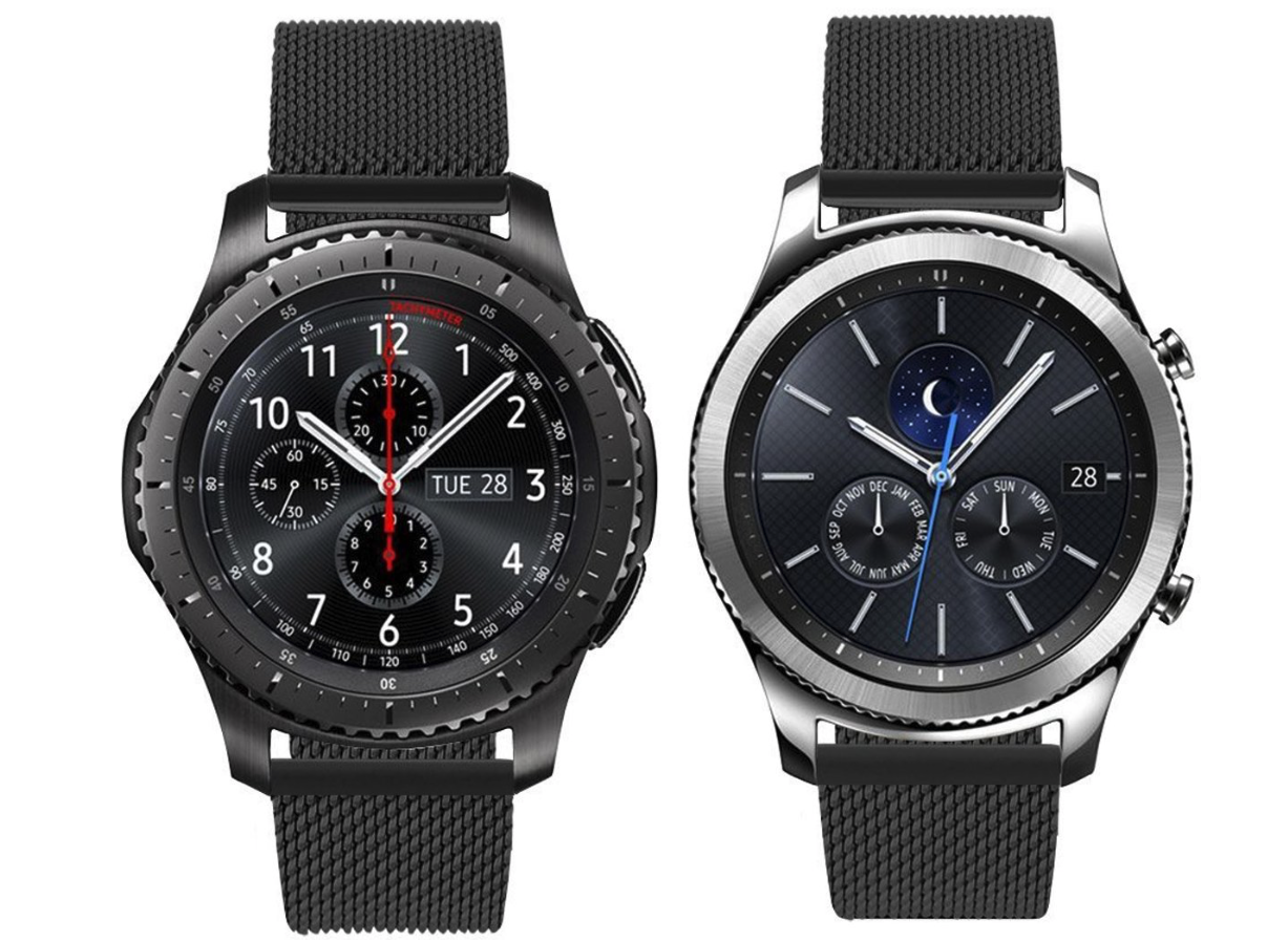 Samsung Gear S3 Milanese bandje - zwart