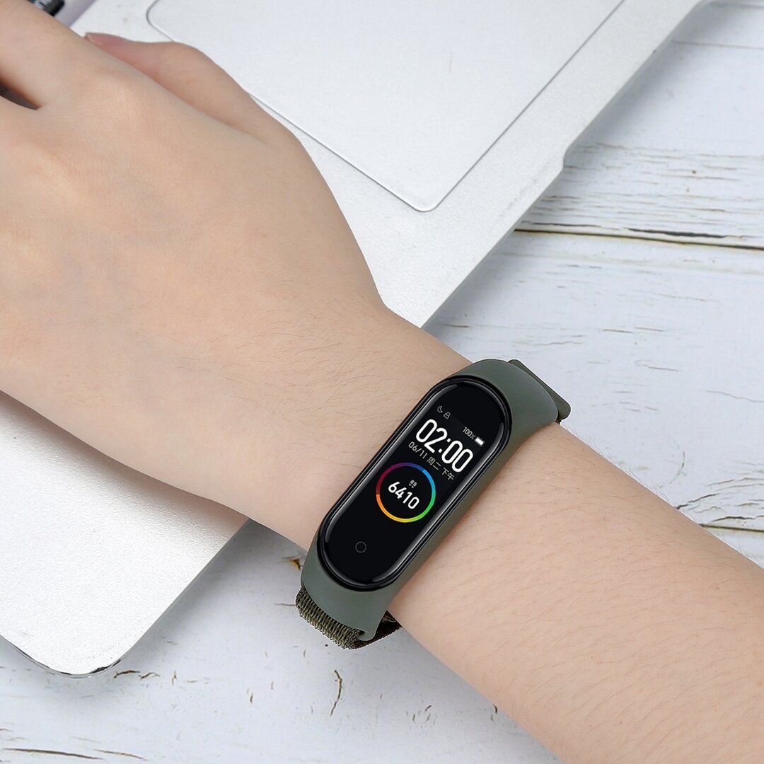 Nylon Geweven Bandje Xiaomi Mi Band 3 / 4 / 5 / 6 / 7 - Multicolor