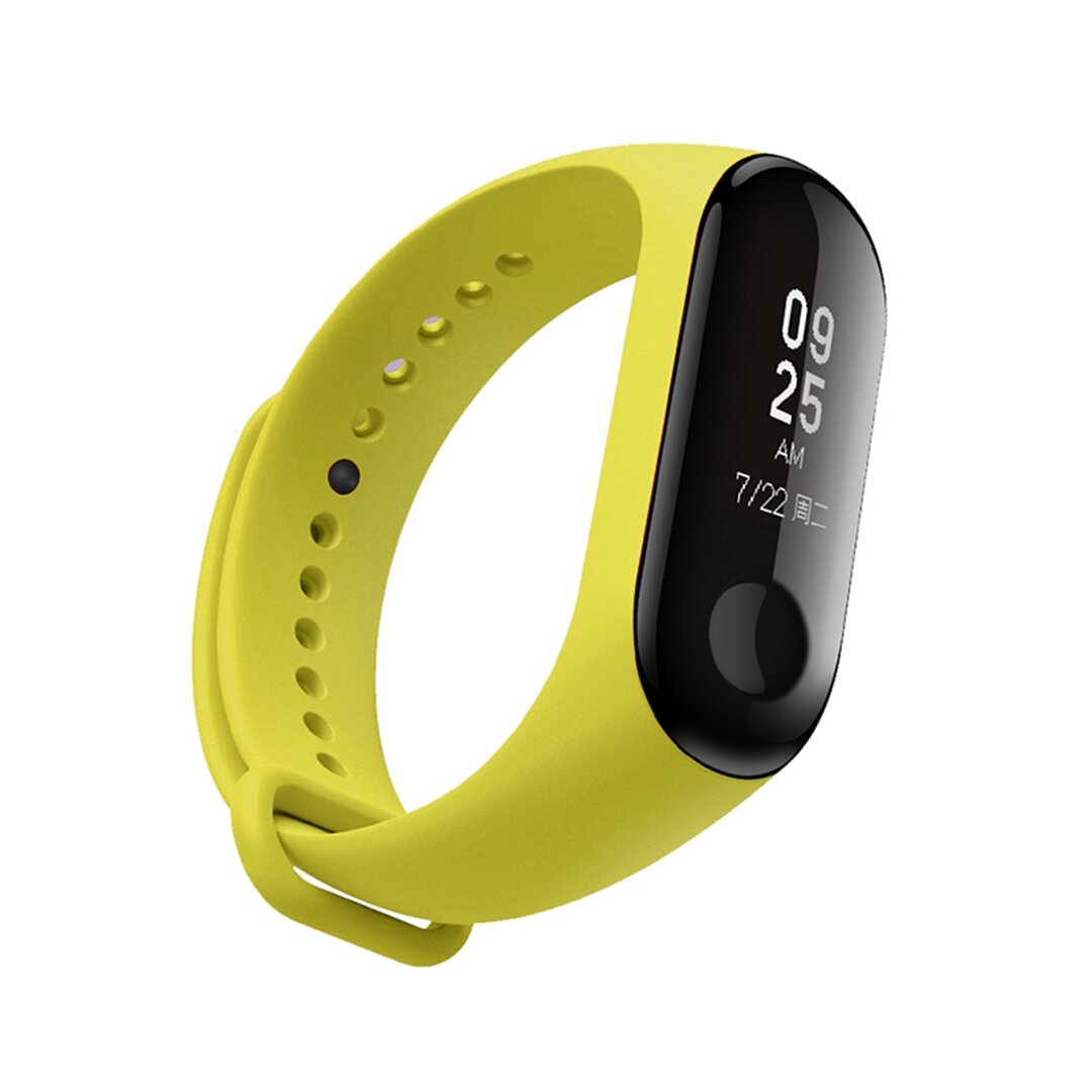 Xiaomi Mi band 3 / 4 / 5 / 6 / 7 bandje OneColor - Geel