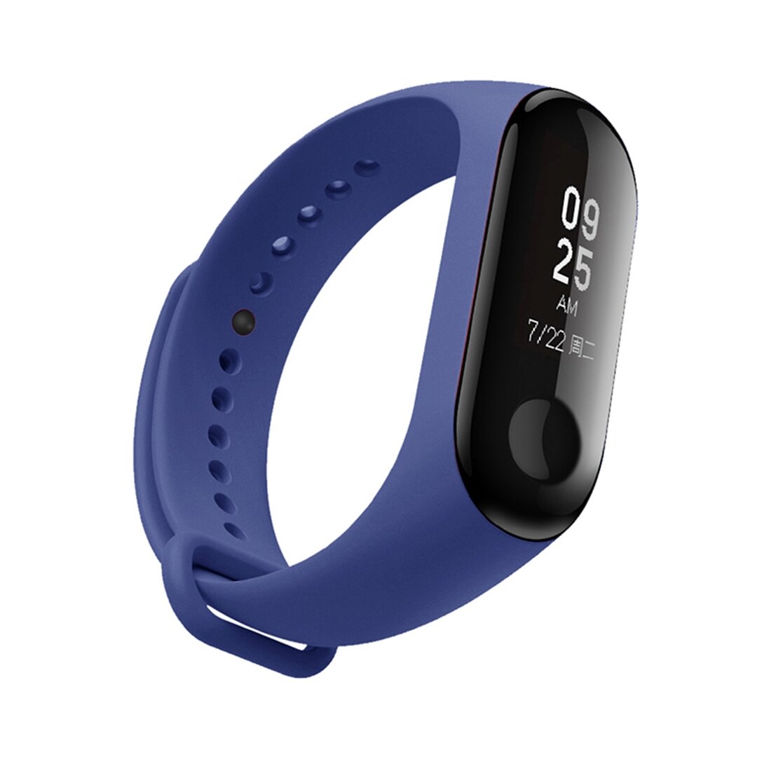 Xiaomi Mi band 3 / 4 / 5 / 6 / 7 bandje OneColor - Navy blauw