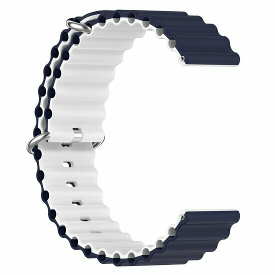 Garmin Vivomove 3 / HR / Luxe / Sport / Style / Trend - Ocean Style bandje - Donkerblauw / wit
