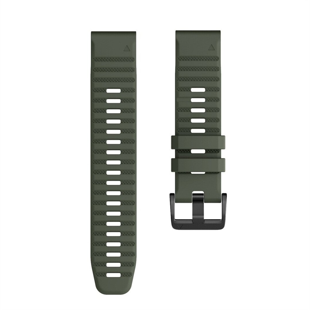 Siliconen bandje - Leger groen - Garmin Fenix 7X / 6X / 5X