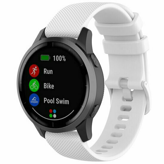 Garmin Venu / Sq / Sq2 / 2 plus - Sportband met motief - Wit