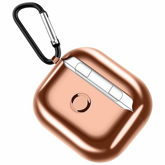 AirPods 3 hoesje - TPU - Electroplating series - Ros&eacute; goud