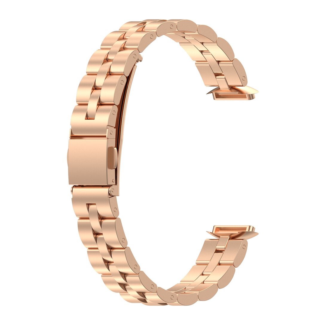 Fitbit Luxe - Stalen schakelband - Ros&eacute; goud