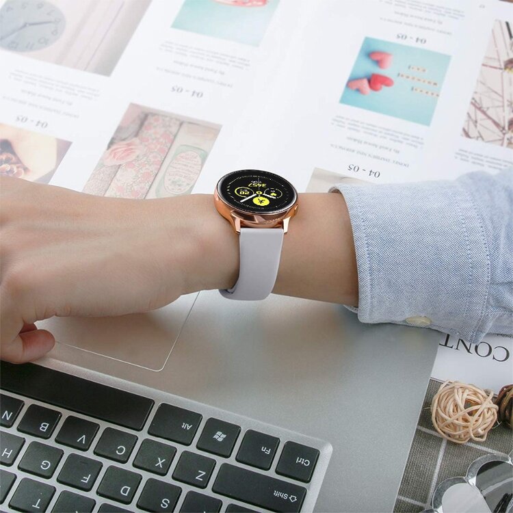 Rubberen sportband - Lichtblauw - Samsung Galaxy Watch 3 - 45mm