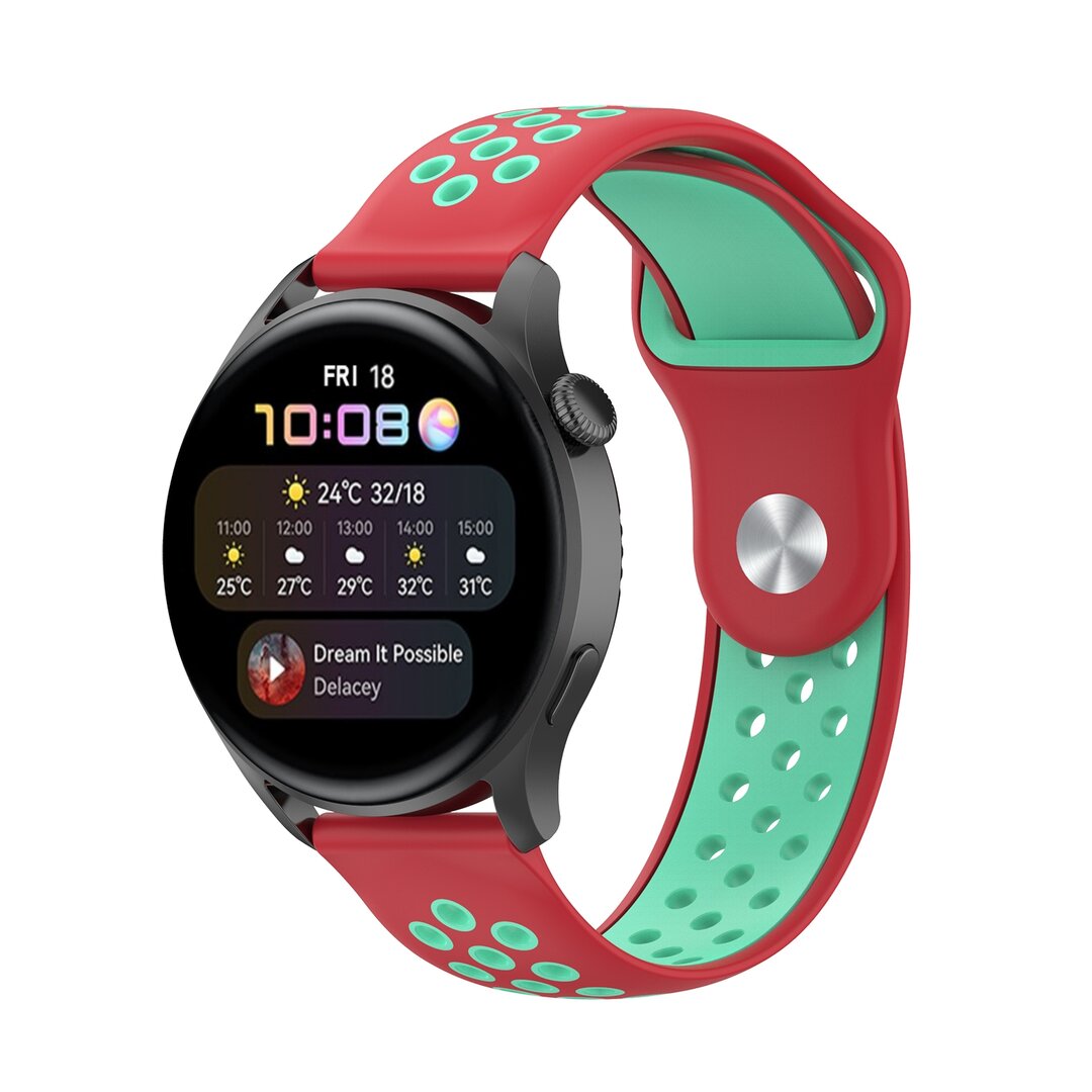 Sport Edition - Rood + mintgroen - Samsung Galaxy Watch - 46mm