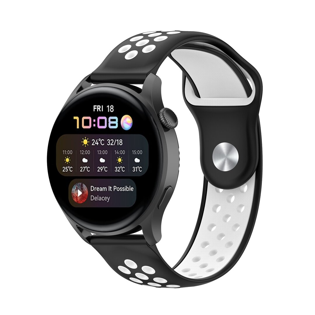 Sport Edition - Zwart + wit - Samsung Galaxy Watch - 46mm