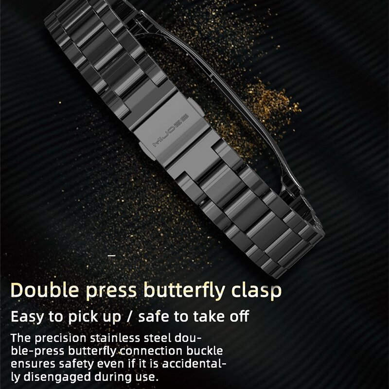 Metalen schakelarmband voor Xiaomi Mi Band 3/4/5/6/7 - Paars