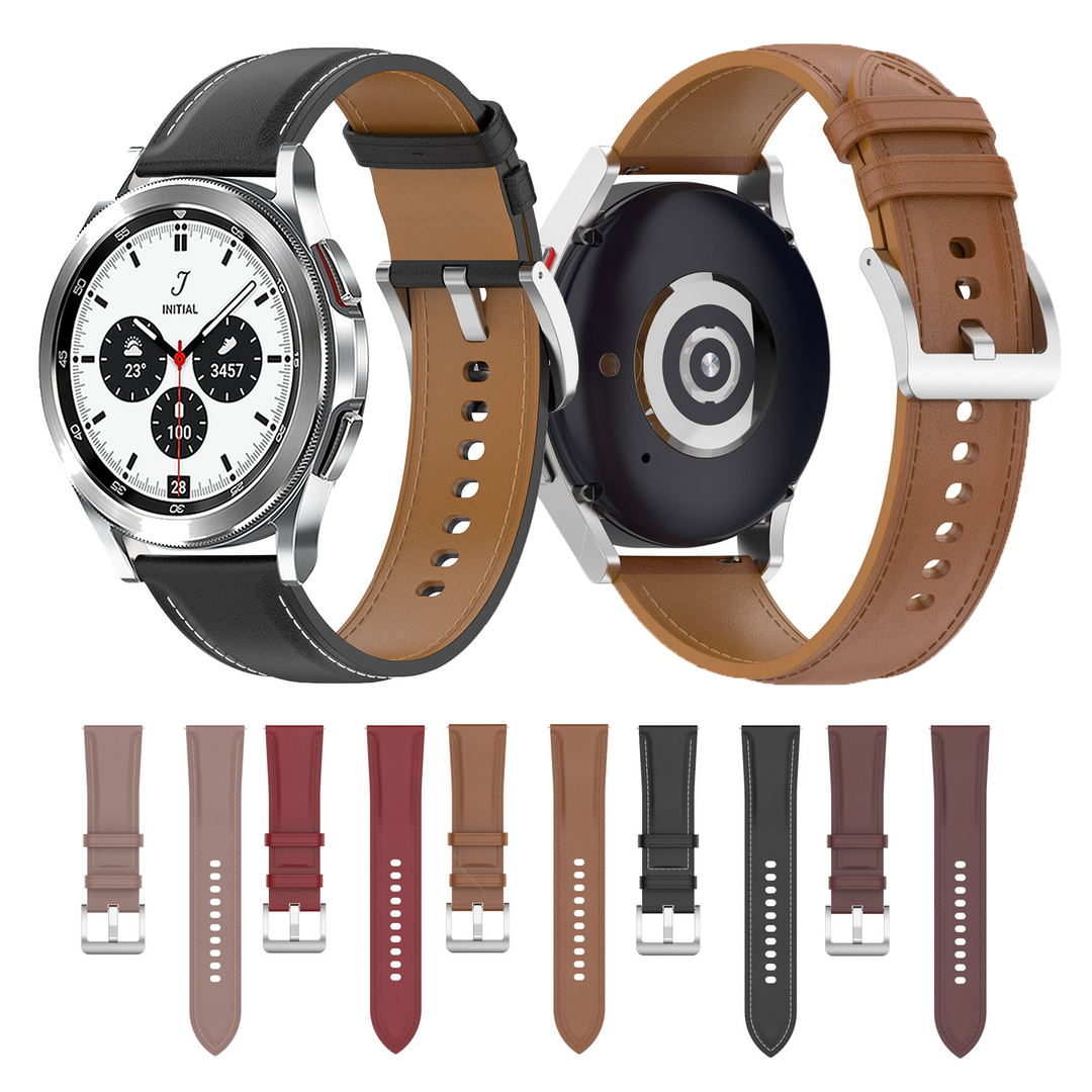 Luxe leren bandje - Oudroze - Samsung Galaxy Watch 4 Classic - 42mm / 46mm
