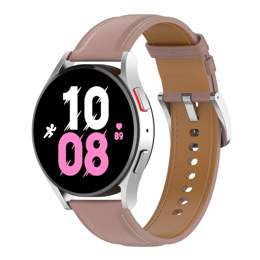 Luxe leren bandje - Oudroze - Samsung Galaxy Watch 4 - 40mm / 44mm