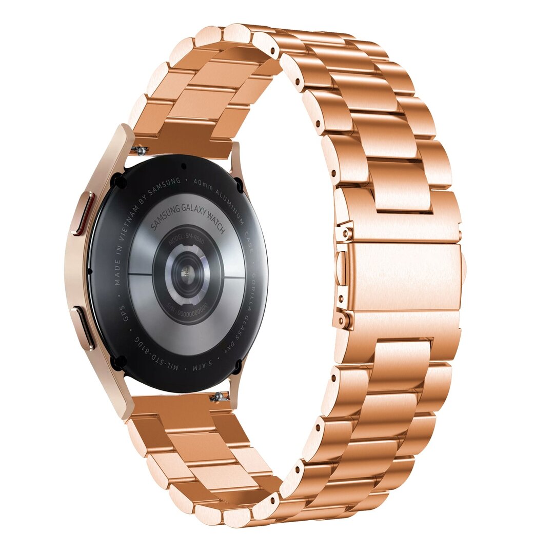 Stalen schakelband - Ros&eacute; goud - Samsung Galaxy Watch 4 - 40mm / 44mm