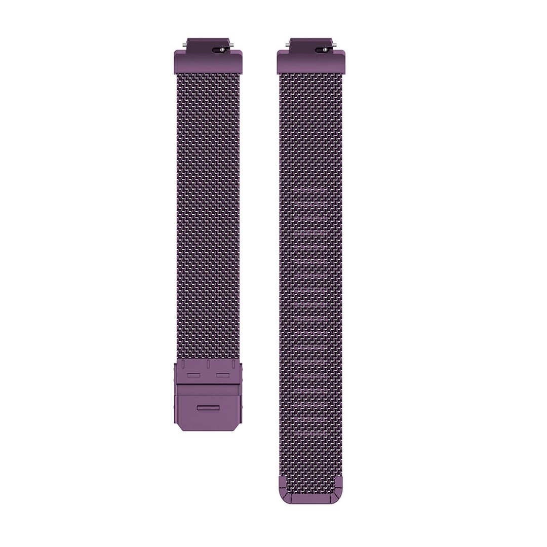 Fitbit Inspire Milanese bandje met gesp - Maat: Large  - Paars