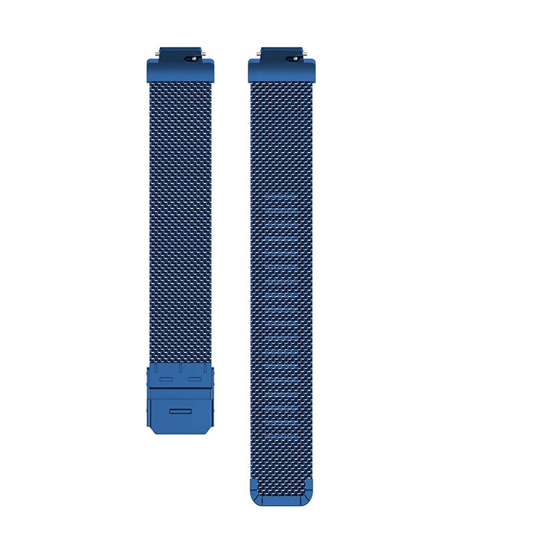 Fitbit Inspire Milanese bandje met gesp - Maat: Small  - Blauw