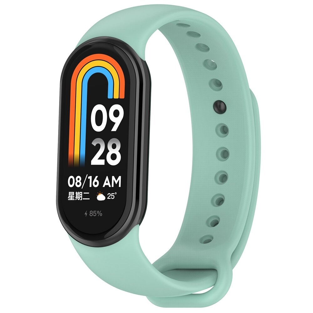 Siliconen bandje - Mintgroen - Xiaomi Smart Band 8 / 9 / 10