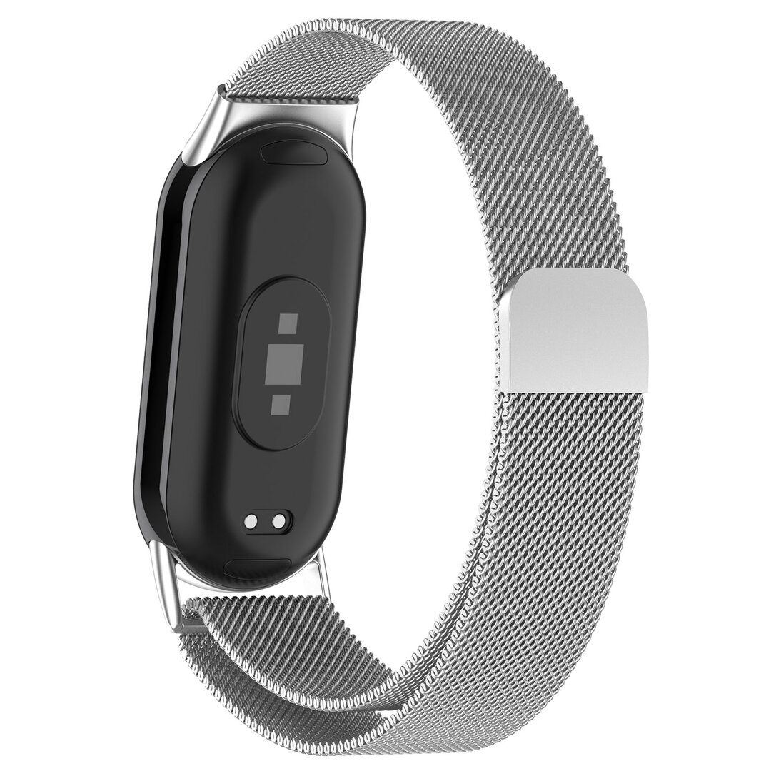 Milanese band - Zilver - Xiaomi Smart Band 8 / 9 / 10