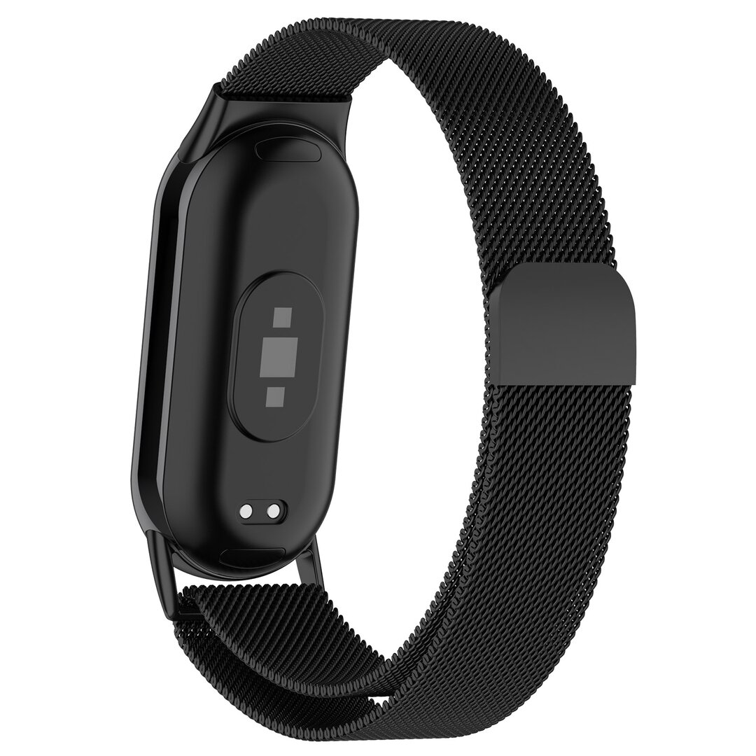 Milanese band - Zwart - Xiaomi Smart Band 8 / 9 / 10