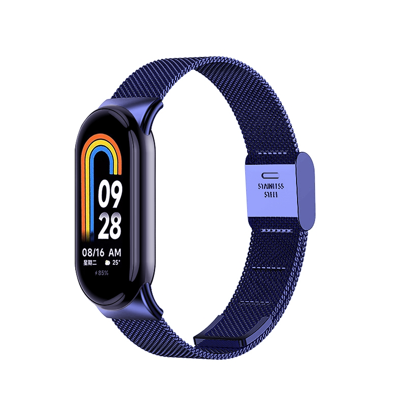 Milanese bandje - Blauw - Xiaomi Smart Band 8 / 9 / 10