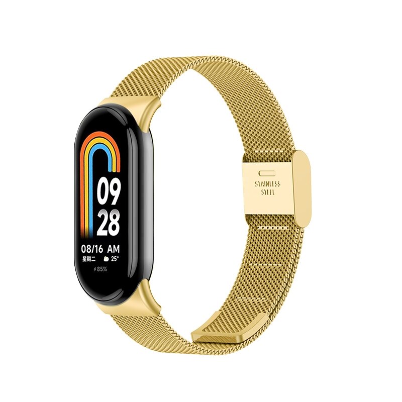 Milanese bandje - Goud - Xiaomi Smart Band 8 / 9 / 10