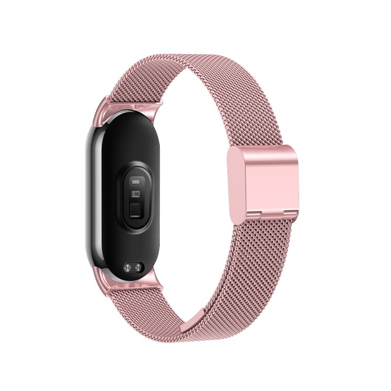 Milanese bandje - Ros&eacute; goud - Xiaomi Smart Band 8 / 9 / 10