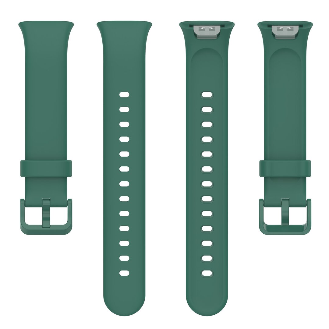 Siliconen sportbandje - Donkergroen - Xiaomi Smart band 7 Pro