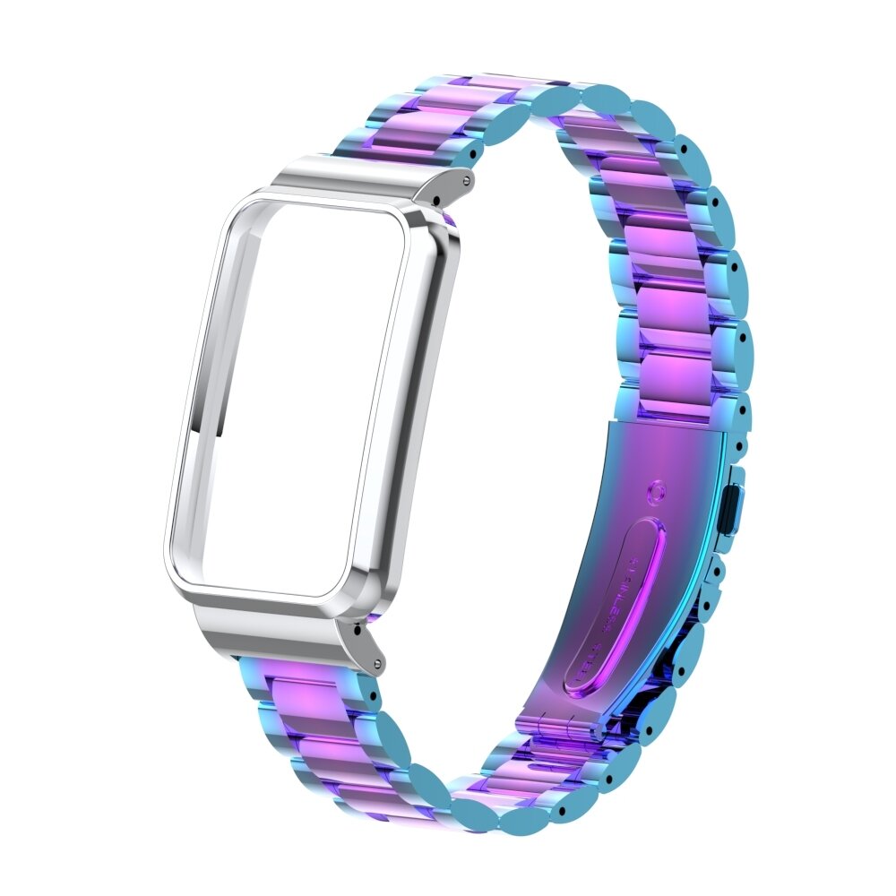Metalen schakelband met case - Multicolor - Xiaomi Smart band 7 Pro