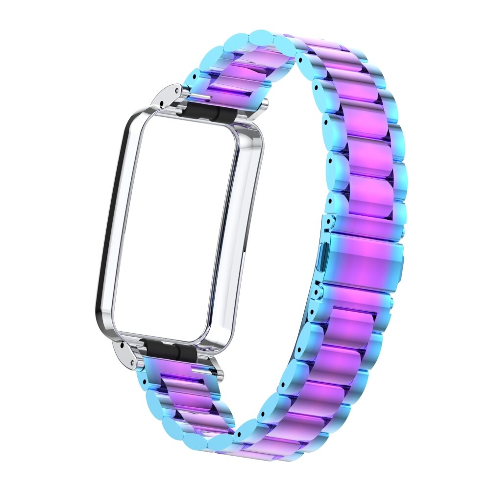 Metalen schakelband met case - Multicolor - Xiaomi Smart band 7 Pro