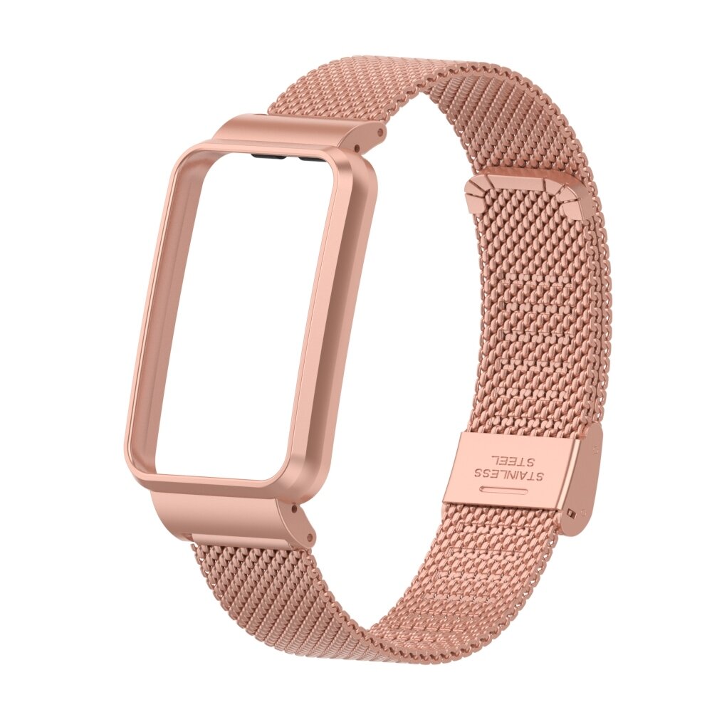 Milanese bandje met case - Ros&eacute; goud - Xiaomi Smart band 7 Pro