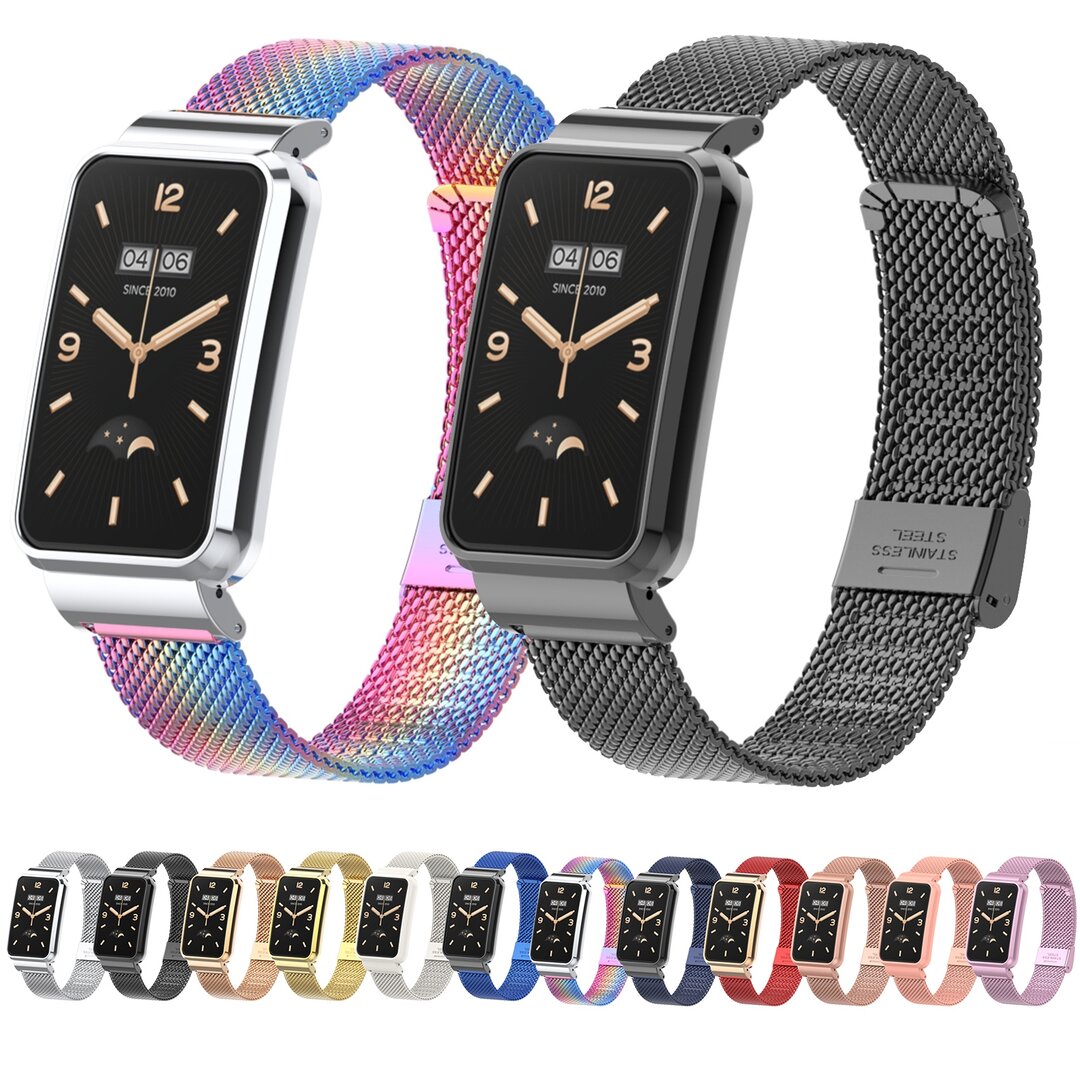 Milanese bandje met case - Multicolor - Xiaomi Smart band 7 Pro